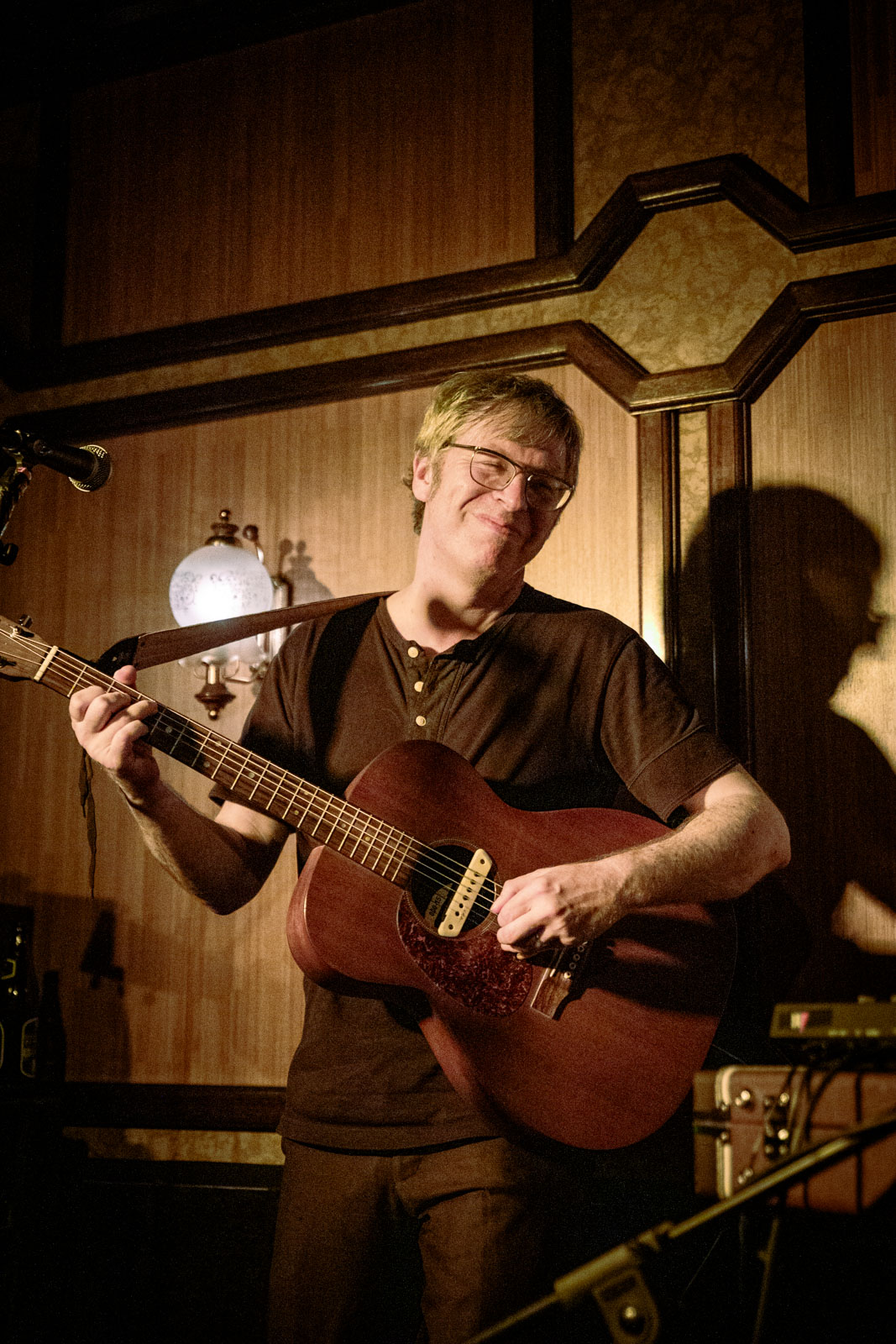 Musician Robert Rotifer playing live